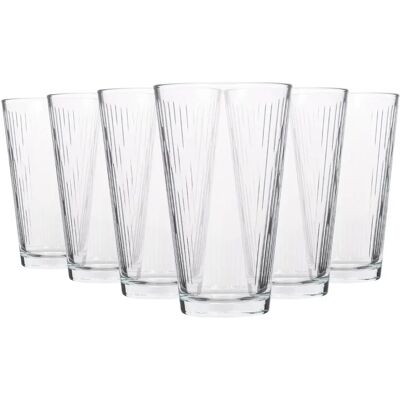 Set de 6 pahare Nora 325 ml - Cristal, Durabil, Compatibil cu Mașina de Spălat Vase Set de 6 pahare Nora 325 ml - Cristal, Durabil, Compatibil cu Mașina de Spălat Vase