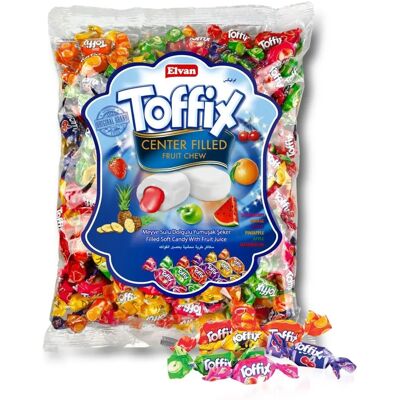 Elvan Toffix Hedelmäkarkit - Vaihtuvat maut - 1000g Elvan Toffix Hedelmäkarkit - Vaihtuvat maut - 1000g
