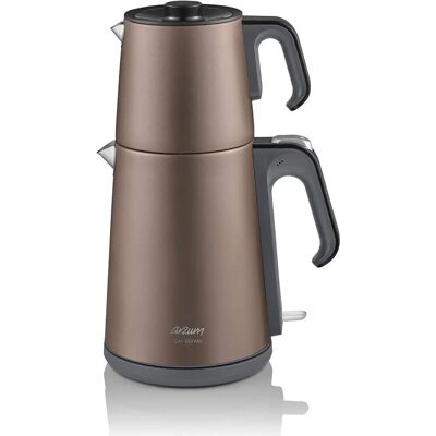 Arzum Bouilloire électrique marron - Infuseur à thé - 1,8L - Électrique - Publicité Arzum Bouilloire électrique marron - Infuseur à thé - 1,8L - Électrique - Publicité