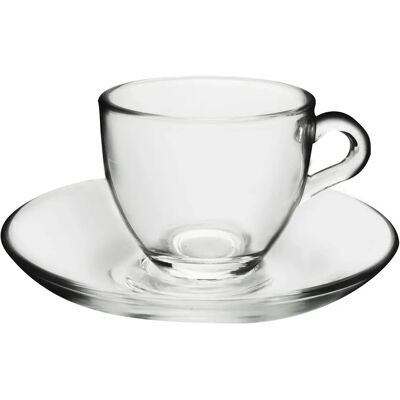 Home Professional Set di Tazze da Caffè - Design Trasparente Home Professional Set di Tazze da Caffè - Design Trasparente
