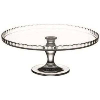 Pasabahce Cake Stand - 32cm - Transparent - Elegant Design Pasabahce Cake Stand - 32cm - Transparent - Elegant Design