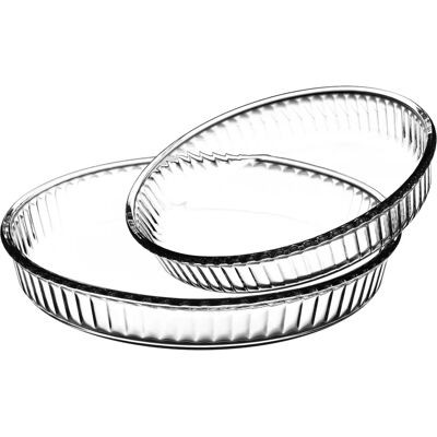 Set de Vaisselle de Cuisine en Verre Borosilicaté - 2 Pièces Set de Vaisselle de Cuisine en Verre Borosilicaté - 2 Pièces