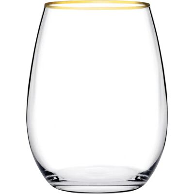 Pasabahce Amber Goud Glazen Set - Water 350ml - Elegant & Luxueus Pasabahce Amber Goud Glazen Set - Water 350ml - Elegant & Luxueus