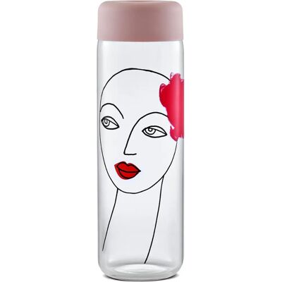 Nude Rock & Pop Finesse Verre Rose - Bouteille d'eau - Publicité Nude Rock & Pop Finesse Verre Rose - Bouteille d'eau - Publicité