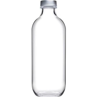 Bottiglia VIVA Iconic - Grigia - 500 ml - In vetro con tappo in metallo Bottiglia VIVA Iconic - Grigia - 500 ml - In vetro con tappo in metallo