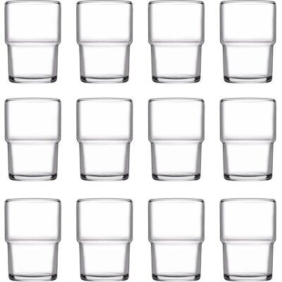 Pasabahce Set mit 12 Wassergläsern - Wasser Glas Pasabahce Set mit 12 Wassergläsern - Wasser Glas