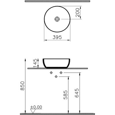 Lavabo Rotondo Bianco Vitra Options - Lavabo da Bagno Lavabo Rotondo Bianco Vitra Options - Lavabo da Bagno