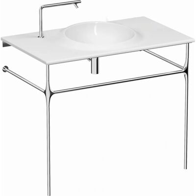 Lavabo Vitra Istanbul - Fixé au mur, 1 trou pour robinet, Blanc - Publicité Lavabo Vitra Istanbul - Fixé au mur, 1 trou pour robinet, Blanc - Publicité