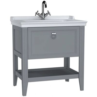 VitrA Valarte Badezimmermöbel-Set - Mittemontierter Waschtisch, Soft Close Schublade VitrA Valarte Badezimmermöbel-Set - Mittemontierter Waschtisch, Soft Close Schublade