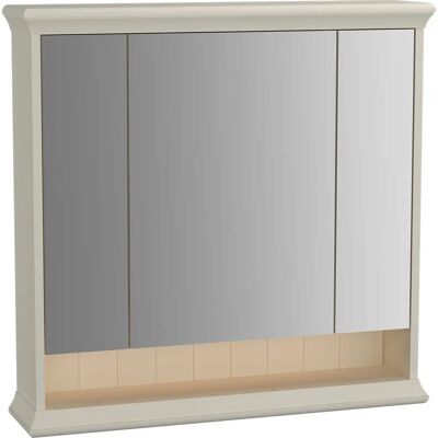 Vitra Valarte Armoire Miroir LED - 3 Portes, Ivoire Mat, 78x17x76cm - Publicité Vitra Valarte Armoire Miroir LED - 3 Portes, Ivoire Mat, 78x17x76cm - Publicité