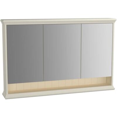 Vitra Valarte LED-Badspiegelschrank - 3 Türen, Elfenbein, 118cm Vitra Valarte LED-Badspiegelschrank - 3 Türen, Elfenbein, 118cm