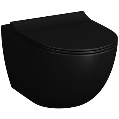 Wc sospeso Vitra Sento - Senza brida, nero opaco Wc sospeso Vitra Sento - Senza brida, nero opaco