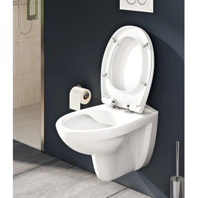 Vitra 84-003-401 Ovaler weißer WC-Sitz - WC-Sitz Vitra 84-003-401 Ovaler weißer WC-Sitz - WC-Sitz