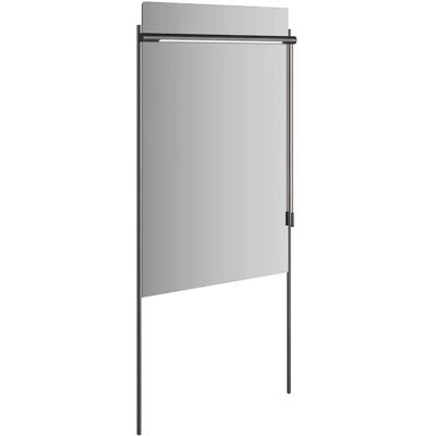 Miroir LED Vitra Equal avec éclairage - Montage mural, Cadre en métal noir - Type de produit - Publicité Miroir LED Vitra Equal avec éclairage - Montage mural, Cadre en métal noir - Type de produit - Publicité