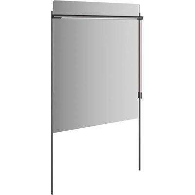 Vitra Equal LED-Spiegel - Horizontal LED-Beleuchtung - Wandmontage - Schwarz Matt - 80,3x94,5cm Vitra Equal LED-Spiegel - Horizontal LED-Beleuchtung - Wandmontage - Schwarz Matt - 80,3x94,5cm
