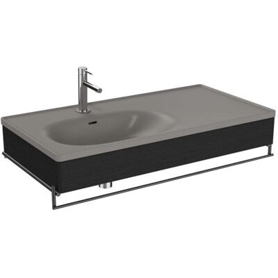 Ensemble Vasque et Meuble Vitra Equal - Asymétrique, Gris Pierre, Effet Bois - Publicité Ensemble Vasque et Meuble Vitra Equal - Asymétrique, Gris Pierre, Effet Bois - Publicité
