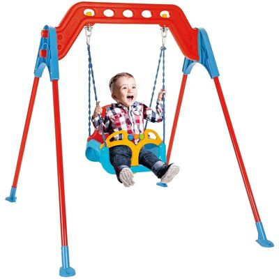 Balançoire bébé Pilsan - Swing 07968 avec cadre en métal, dossier, poignée amovible - Balançoire bébé - Publicité Balançoire bébé Pilsan - Swing 07968 avec cadre en métal, dossier, poignée amovible - Balançoire bébé - Publicité