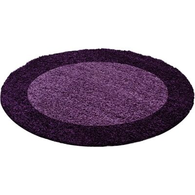 Ayyildiz Lila Rund Teppich - Teppich - Polypropylen - 30mm Shaggy Ayyildiz Lila Rund Teppich - Teppich - Polypropylen - 30mm Shaggy