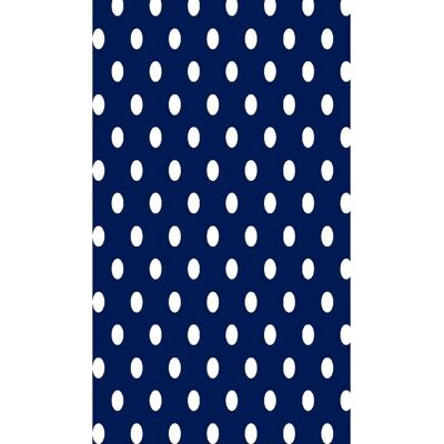 HOMEMANIA Tapis à Pois Classique Bleu et Blanc HOMEMANIA Tapis à Pois Classique Bleu et Blanc