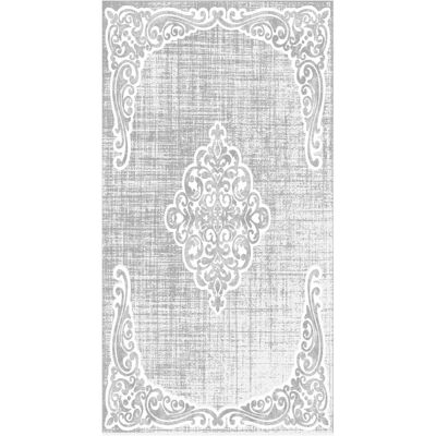 Tapis Imprimé Gris et Blanc HOMEMANIA 60x100cm - Tapis Tapis Imprimé Gris et Blanc HOMEMANIA 60x100cm - Tapis