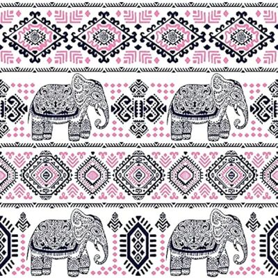 HOMEMANIA Geprint Olifanten Tapijt - 100x150cm HOMEMANIA Geprint Olifanten Tapijt - 100x150cm