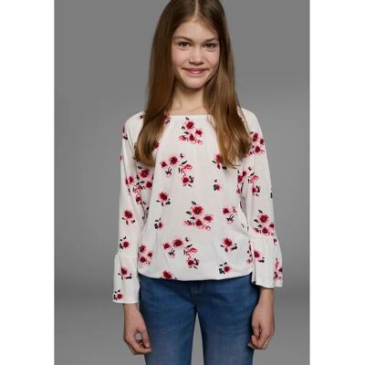 KIDSWORLD Blumen Viskose-Shirt - Mädchen KIDSWORLD Blumen Viskose-Shirt - Mädchen