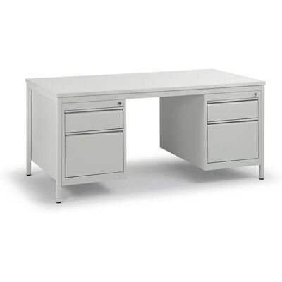 Eurokraft basic Scrivania da ufficio - Grigio chiaro RAL 7035 Eurokraft basic Scrivania da ufficio - Grigio chiaro RAL 7035