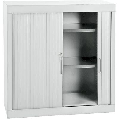Armario de acero con persiana - 1040x1000x440mm Gris claro Armario de acero con persiana - 1040x1000x440mm Gris claro