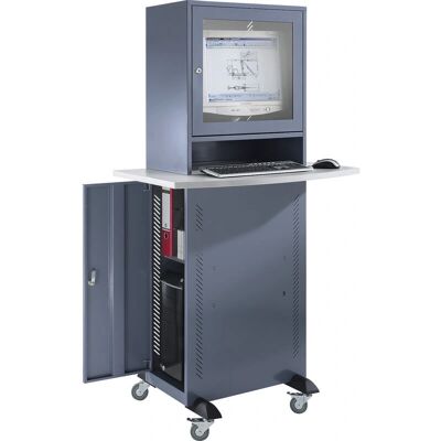 Armadio per computer Eurokraft Basic - Acciaio, Blocco, 20 Pollici Armadio per computer Eurokraft Basic - Acciaio, Blocco, 20 Pollici
