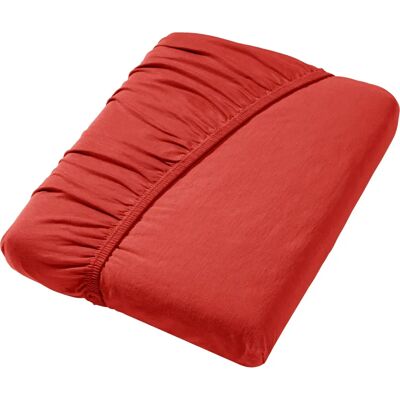 WÄSCHEPUR WITT-PBK-Bettlaken - Jersey, 180x200cm, orange WÄSCHEPUR WITT-PBK-Bettlaken - Jersey, 180x200cm, orange