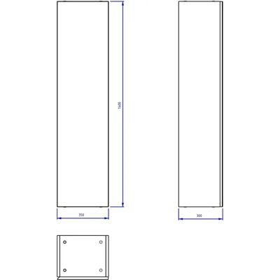 Megabad Loft Hochschrank - Anschlag rechts, mit Softclose Megabad Loft Hochschrank - Anschlag rechts, mit Softclose