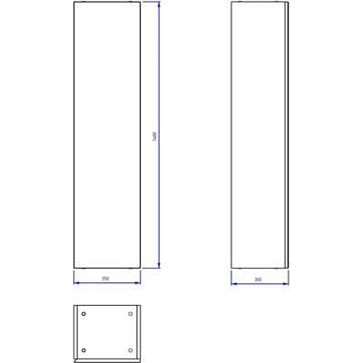 Megabad Loft Hochschrank - Anschlag rechts Megabad Loft Hochschrank - Anschlag rechts
