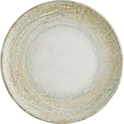 Piatto Bonna Piatto Piano - Rotondo 21cm - Bianco/Beige - Piatto Piatto Bonna Piatto Piano - Rotondo 21cm - Bianco/Beige - Piatto