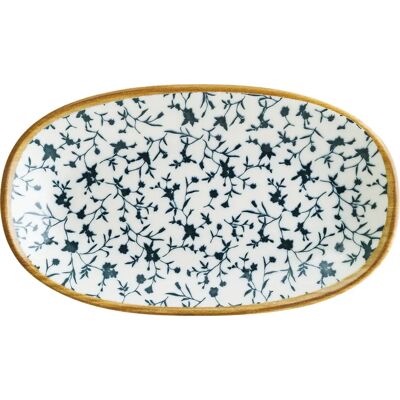 Bonna - Calif oval - 15x8.5 cm - Bianco/Blu/Verde - Piatto Bonna - Calif oval - 15x8.5 cm - Bianco/Blu/Verde - Piatto