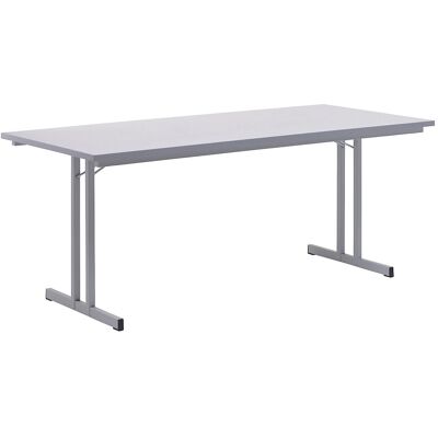 Mesa Plegable Kaiserkraft - Marco y Superficie Gris Claro, 24mm, 1800x800mm Mesa Plegable Kaiserkraft - Marco y Superficie Gris Claro, 24mm, 1800x800mm