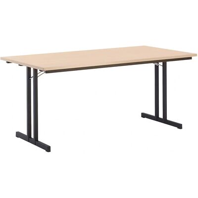 Kaiserkraft Faltbarer Tisch - Sehr starker Tischplatte, 720mm, 1600x700mm, Schwarzer Rahmen Kaiserkraft Faltbarer Tisch - Sehr starker Tischplatte, 720mm, 1600x700mm, Schwarzer Rahmen