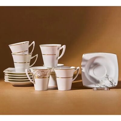 Karaca 8697918732349 Set di Tazze da Caffè Bianche - Tipo di Caffè Karaca 8697918732349 Set di Tazze da Caffè Bianche - Tipo di Caffè