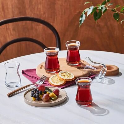 Karaca 8697918766900 Set di 6 bicchieri da tè trasparenti Karaca 8697918766900 Set di 6 bicchieri da tè trasparenti