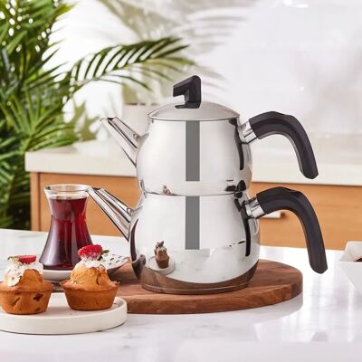 Karaca Belinay Stainless Steel Kettle Set - Kitchen & Home Karaca Belinay Stainless Steel Kettle Set - Kitchen & Home