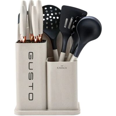 BiggBrands Home & Kitchen Karaca Gusto Knife Set - Stainless Steel Kitchen Knife Set BiggBrands Home & Kitchen Karaca Gusto Knife Set - Stainless Steel Kitchen Knife Set