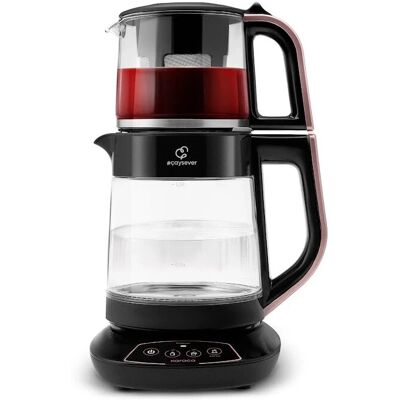 Karaca Macchina da tè nero oro rosa 2,3L 1700W Karaca Macchina da tè nero oro rosa 2,3L 1700W