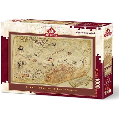 Art Puzzle Χάρτης Piri Reis 1000 Κομμάτια - Παζλ Art Puzzle Χάρτης Piri Reis 1000 Κομμάτια - Παζλ