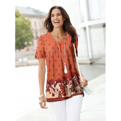 INSPIRATIONEN Damen Blusen mit Blumenmuster - Größe 50 INSPIRATIONEN Damen Blusen mit Blumenmuster - Größe 50