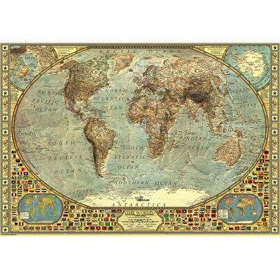 Puzzle světové mapy Anatolian - 2000 dílků Puzzle světové mapy Anatolian - 2000 dílků