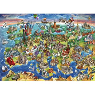 Anatolian Puzzle 1500 Dílů - Evropský Svět - Puzzle Anatolian Puzzle 1500 Dílů - Evropský Svět - Puzzle