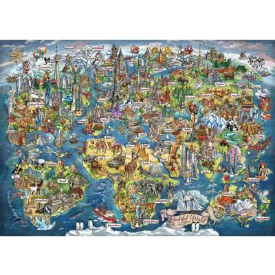 Puzzle Carte du Monde Anatolian 3000 Pièces - Enfants 4+ - Publicité Puzzle Carte du Monde Anatolian 3000 Pièces - Enfants 4+ - Publicité