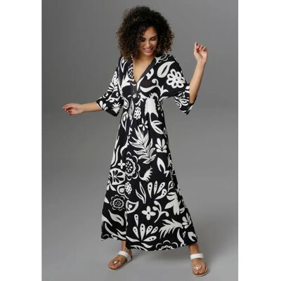 ANISTON SELECTED Maxikleid - Viskose Elasthan Druck Casual ANISTON SELECTED Maxikleid - Viskose Elasthan Druck Casual