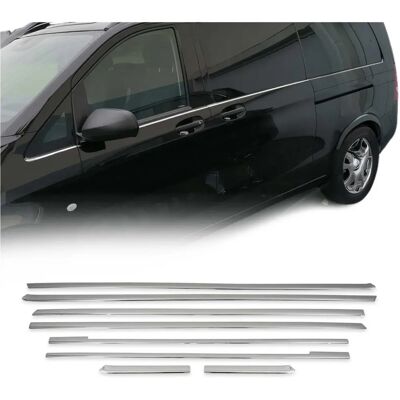 Omtec RVS Deur Sill Beschermers - Mercedes Vito L3 Omtec RVS Deur Sill Beschermers - Mercedes Vito L3