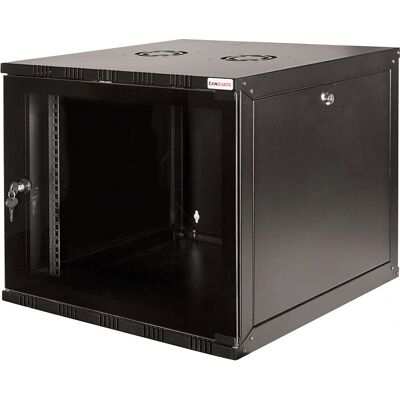 LogiLink Armadio a parete - 12U Nero Acciaio LogiLink Armadio a parete - 12U Nero Acciaio