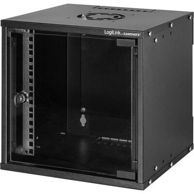 LogiLink W66Z30B Seinäkiinnitteinen 6U Kaappi - Musta LogiLink W66Z30B Seinäkiinnitteinen 6U Kaappi - Musta